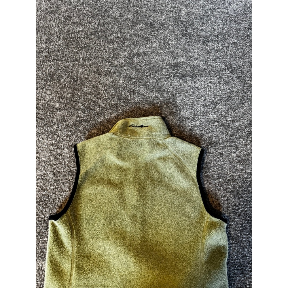 Eddie Bauer Polartec Fleece Vest Sage Green Full Zip Mock Neck Womens Small - Picture 3 of 11